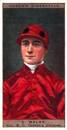 1927 Ogden's Jockeys and Owners' Colours #46 George Walsh Front